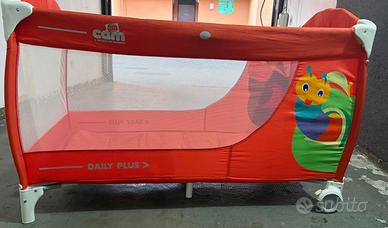 Lettino da viaggio CAM Daily Plus colore rosso