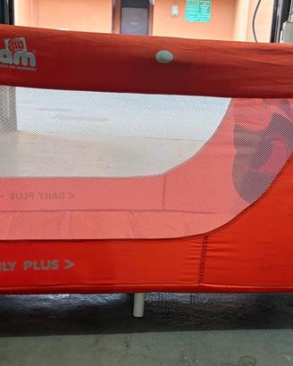 Lettino da viaggio CAM Daily Plus colore rosso