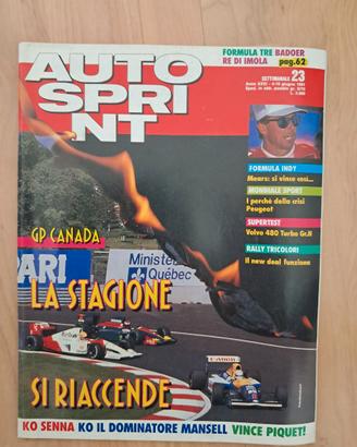 Autosprint 1991 Speciale James Hunt  - Volvo 480 N