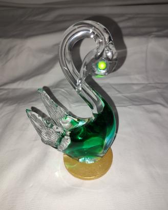 Sculture vintage a forma di cigno in vetro MURANO