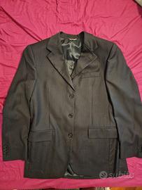 Completo uomo Loro Piana blu gessato