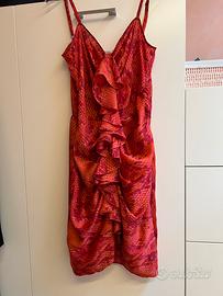 Vestito Moschino  rosso animalier