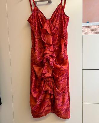 Vestito Moschino  rosso animalier