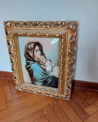 Quadro luminoso con Madonna