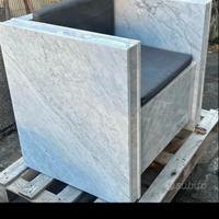Poltrone Marmo di Carrara da giardino