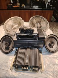 Impianto Audio Car Vintage Anni '90 Completo 