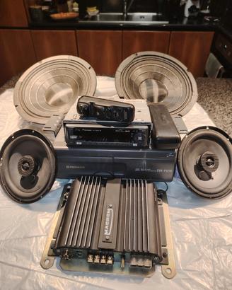 Impianto Audio Car Vintage Anni '90 Completo 