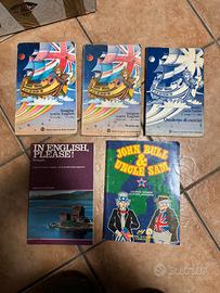 5 libri testo vintage Inglese + esercizi corso