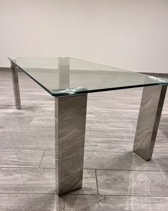 Tavolino salotto di vetro