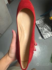 Ballerina camoscio rossa Fiorella Rubino