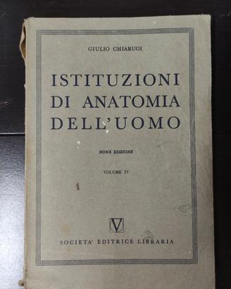 Chiarugi Istituzioni di anatomia dell'uomo