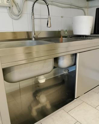LAVELLO PROFESSIONALE IN ACCIAIO INOX 