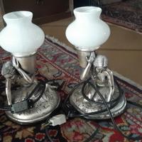coppia lampada argento 800