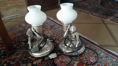 coppia lampada argento 800