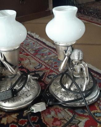 coppia lampada argento 800