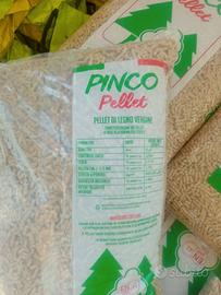 pellet pinco legno vergine di abete 15 kg 3€