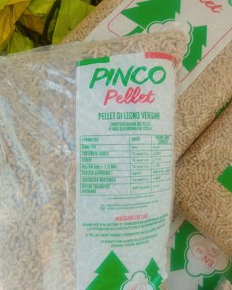 pellet pinco legno vergine di abete 15 kg 3€