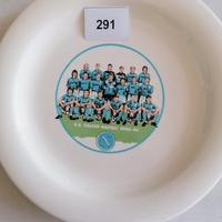 Piatto in ceramica del Napoli con Maradona 90-91