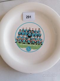 Piatto in ceramica del Napoli con Maradona 90-91