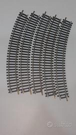 LOTTO 5 BINARI CURVI-SCALA H0-LIMA-MOD.3030-'80