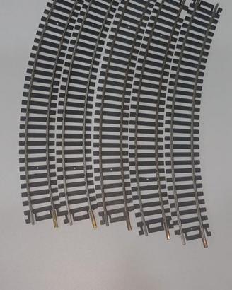 LOTTO 5 BINARI CURVI-SCALA H0-LIMA-MOD.3030-'80