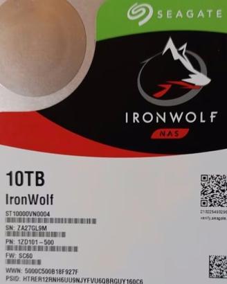 C E R C O hard disk ricambi seagate 10tb ironwolf