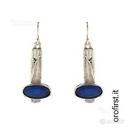 Orecchini in argento 925% e pietre colorate