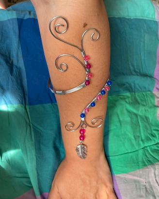 Bracciale cavigliera in acciaio