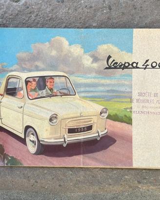 Vespa 400 Acma dépliant