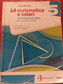 La matematica a colori 5 ISBN  9788849420180