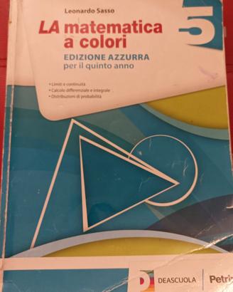 La matematica a colori 5 ISBN  9788849420180
