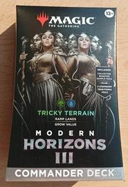 Magic Commander Deck "Tricky Terrain" Modern 3 ENG
