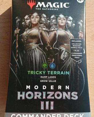 Magic Commander Deck "Tricky Terrain" Modern 3 ENG