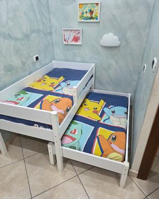 Letti cameretta con letto estraibile