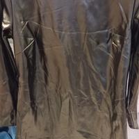 Vestito nero in pelle