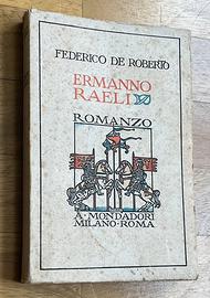 Libro antico ROMANZO ERMANNO RAELI 1923