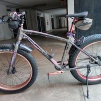 Fat bike ruote 26" freni a disco e telaio 19"