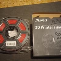 Filamento ABS ROSSO 1 KG PER STAMPANTE 3D NUOVO