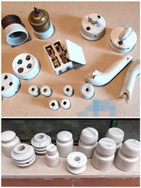 Vecchi isolatori e ceramiche per impianti 