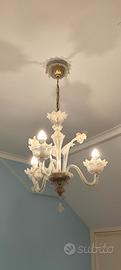 Lampadario in vetro Murano