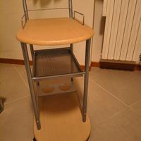 carrello cucina porta bevande e piatti