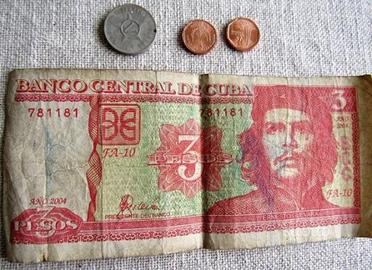 CUBA Banconota Ernesto Che Guevara e monete