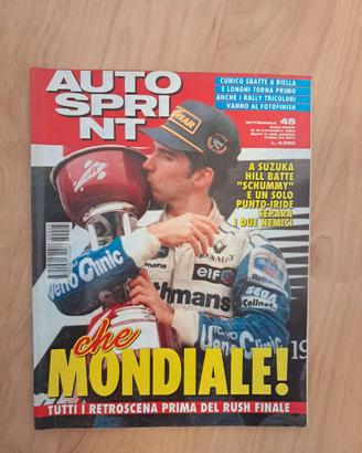Autosprint 1994 Damon Hill Schumacher - Simtek -