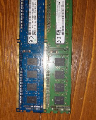 DDR3 8GB (2×4GB) Marche differenti 