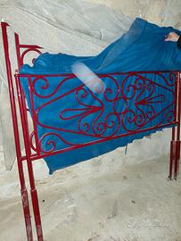 struttura letto ferro battuto
