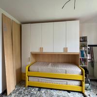 Armadio a ponte con letti