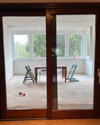 Finestra alzante scorrevole legno