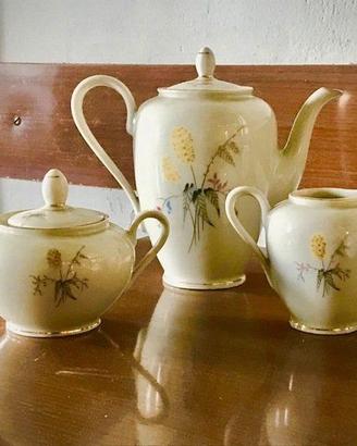 Lattiera zuccheriera e Caffettiera 1950