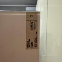 Ikea besta piano di copertura vetro bianco