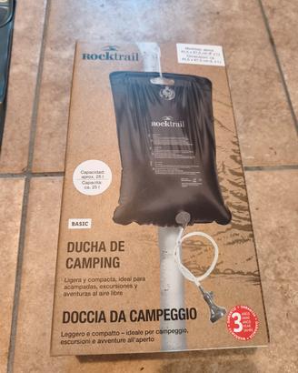 doccia da campeggio 